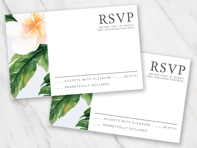 Response Card (Sync Quantity with non-VDP product)